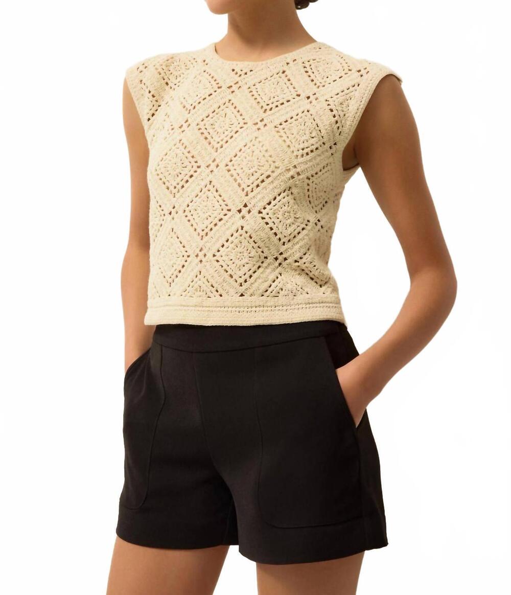 NEW MARIE OLIVER mia waistband short in black
